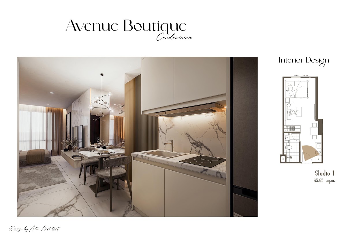 Студия 25,6 м² в Avenue Boutique Condominium — фото 9