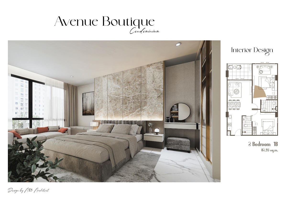2-спальная квартира 57,9 м² в Avenue Boutique Condominium — фото 12