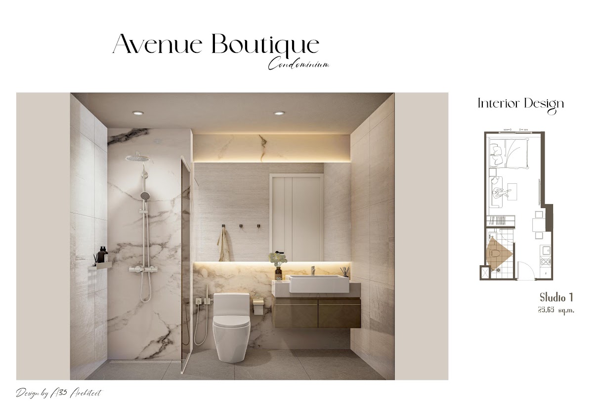 Студия 25,6 м² в Avenue Boutique Condominium — фото 8