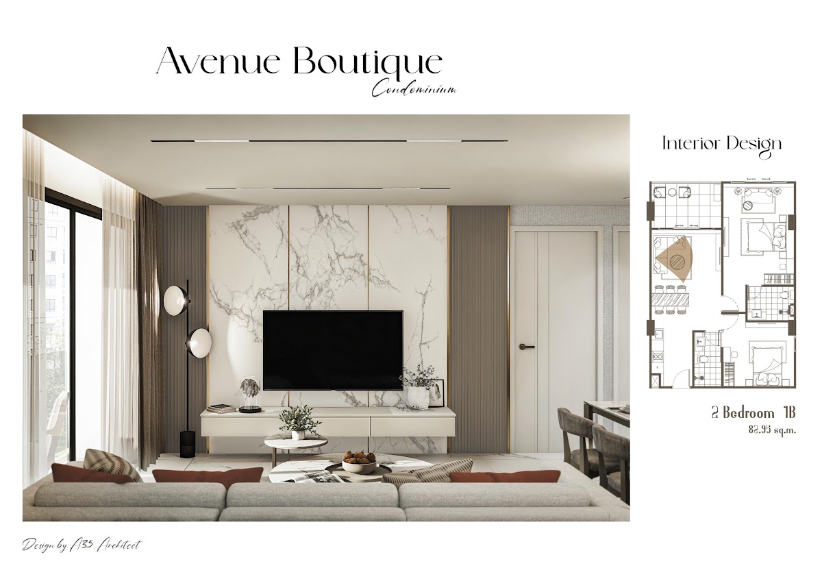 2-спальная квартира 57,9 м² в Avenue Boutique Condominium — фото 11