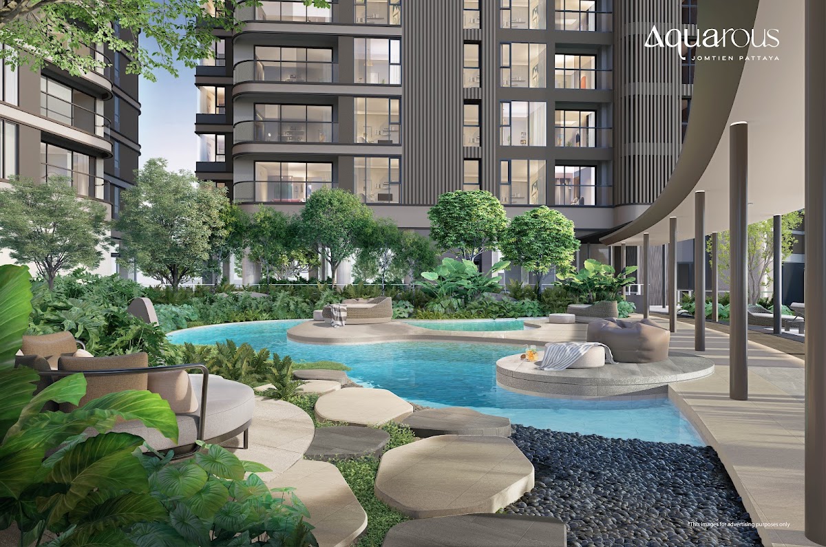 1-спальная квартира 44,75 м² в Aquarous Jomtien Pattaya — фото 11