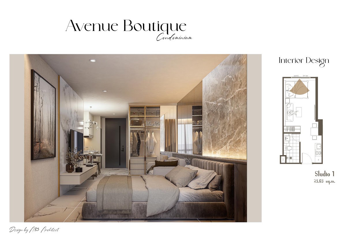 Студия 25,6 м² в Avenue Boutique Condominium — фото 6