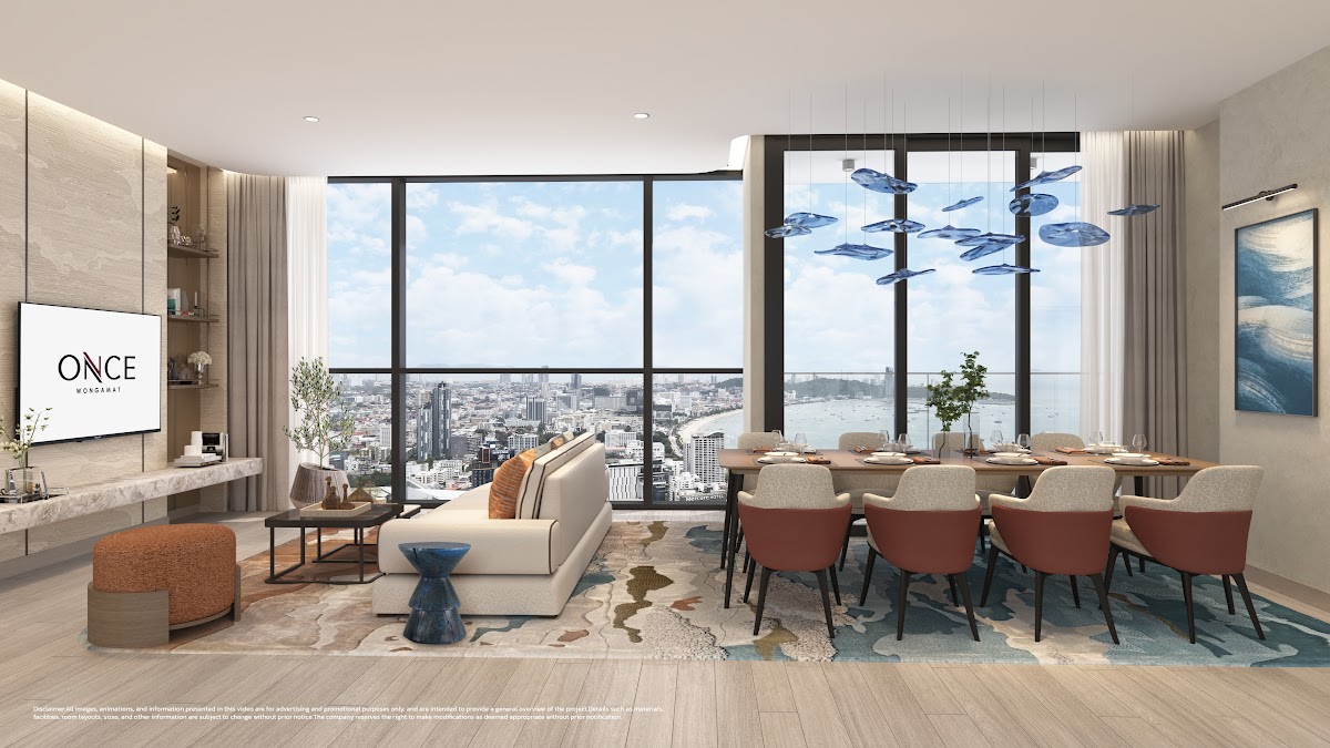 3-спальная квартира 123,45 м² в Once Wongamat — фото 2