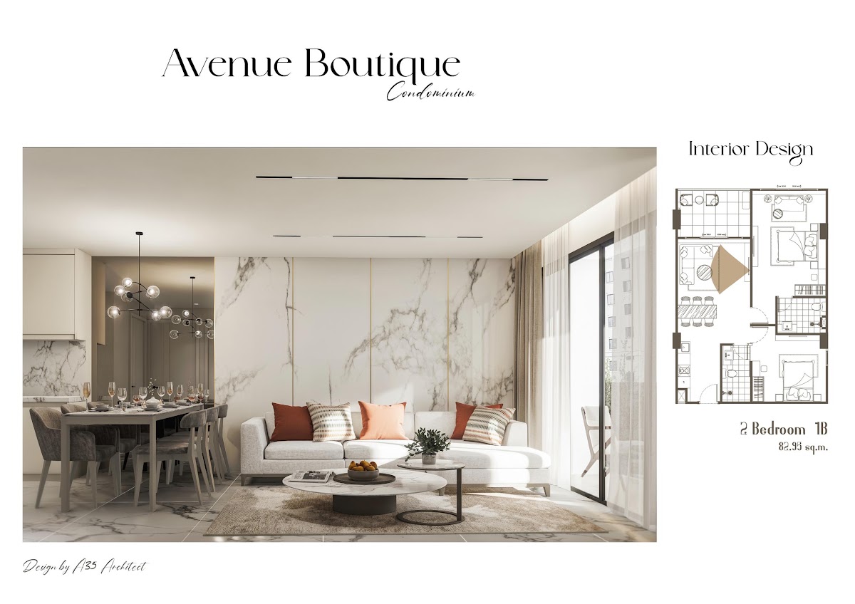 2-спальная квартира 57,9 м² в Avenue Boutique Condominium — фото 10
